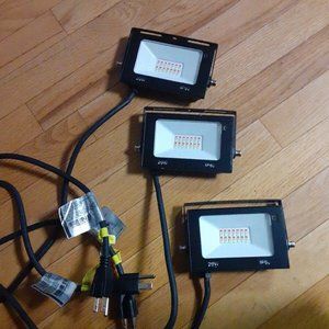 3 Pcs. Used Smart Led Flood Light RGB Outdoor Spotlight Lamp Tuya WiFi IP66